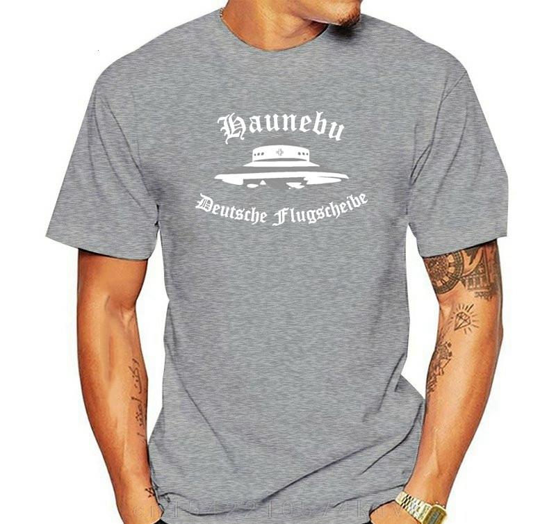 Горячая Распродажа Мода Хаунебу Германия Летающая Тарелка Военное НЛО Неизвестное Футболка Мода Смешная Высококачественная Печать 100% Хлопок Футболка