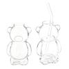 Yousheng 320ml Water Cup Bear Shape Glass Mug Heat-Resistant High Borosilicate Glass Coffee Tea Juice Drinking Bottle