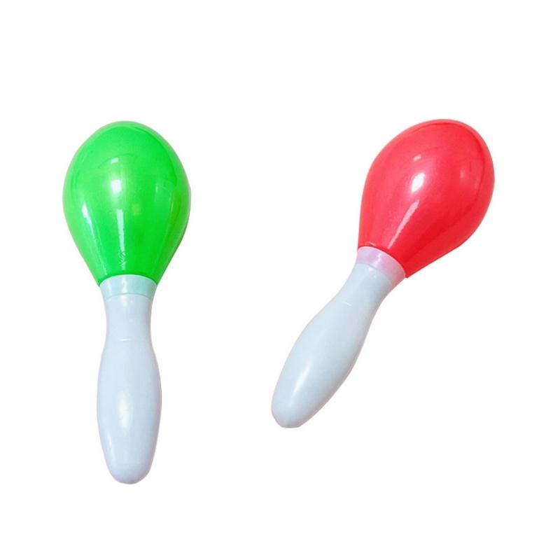 10Pcs/Pack Glowing Sand Hammer Toy Hand Shakers LED Maracas Flashing Light Lamp Birthday Party Favors-(Random Color)