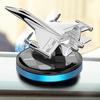 Car Air Freshener Natural Solar Powered Long-lasting Car Fragrance Diffuser Fighter Aeroplane Perfume for Vehicles
