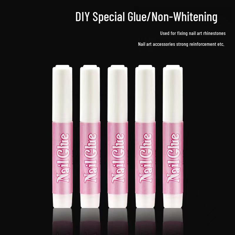 Клей для ногтей 2 г - Склеивание украшений для накладного нейл-арта и типсов, формула без запекания