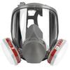 Full Face Protection Mask for Spray Painting & Chemical Safety with Dustproof & Poisonous Gas Filtration, Large Field of View, Activated Carbon Filter