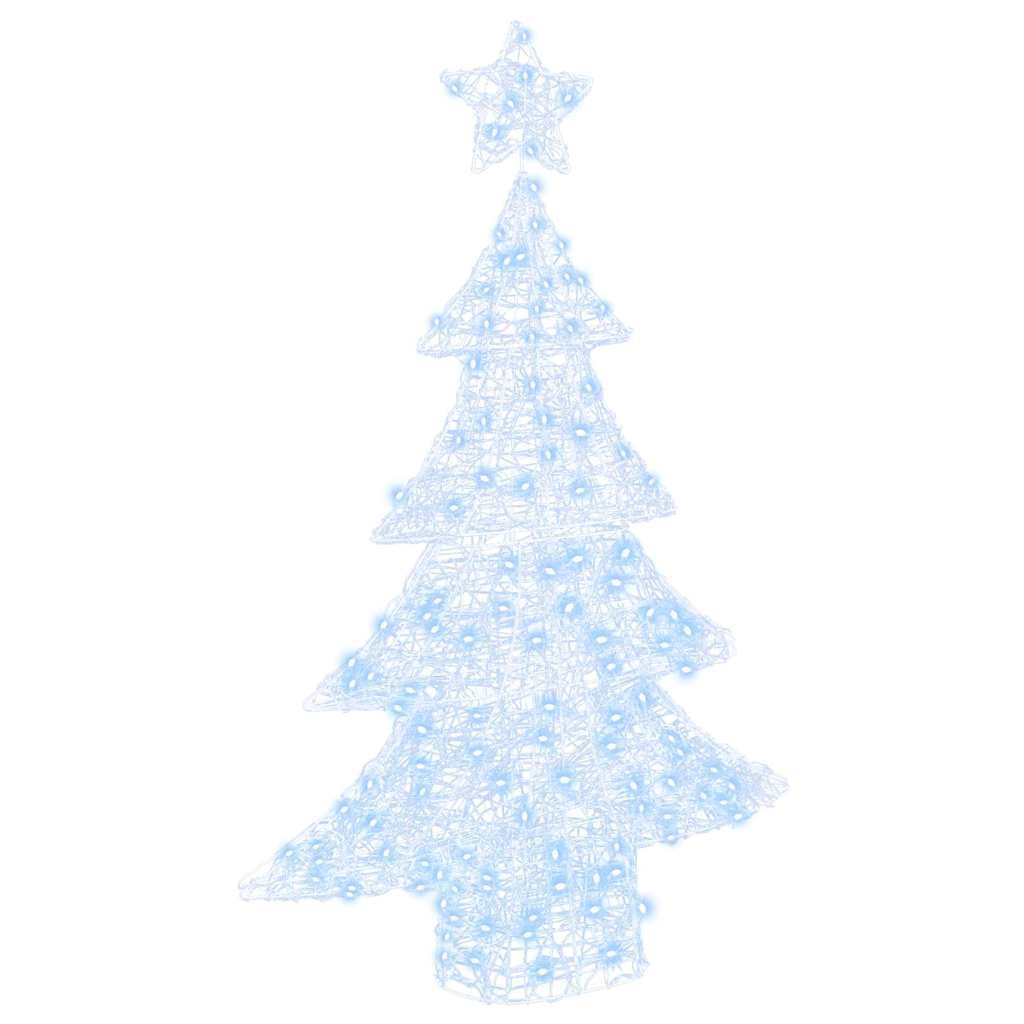 Christmas Tree with 100 Cold White LEDs 120 cm Acrylic