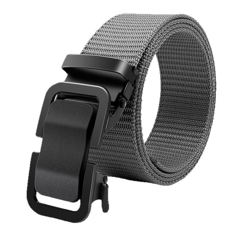 Nylon Canvas Men's Belt with Automatic Buckle - Casual, Durable, Extended, Ideal for Students and Military Training