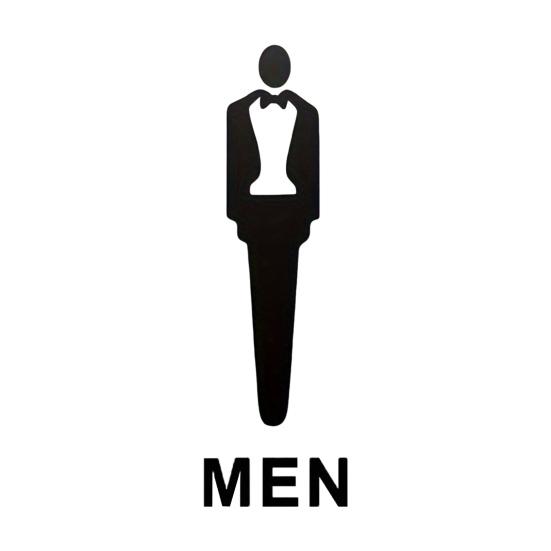 Матовый акриловый знак для ванной комнаты, клейкая дверь туалета, туалет 3D, знак для мужчин и женщин, бизнес-ресторан, офис, отель, стена для туалета, гендерная идентификация