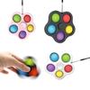 Fidget Toys Fidget Sensory Pop It Toy Push Pop Bubble Key Chain Spinner Simple Dimple Popit Fidget