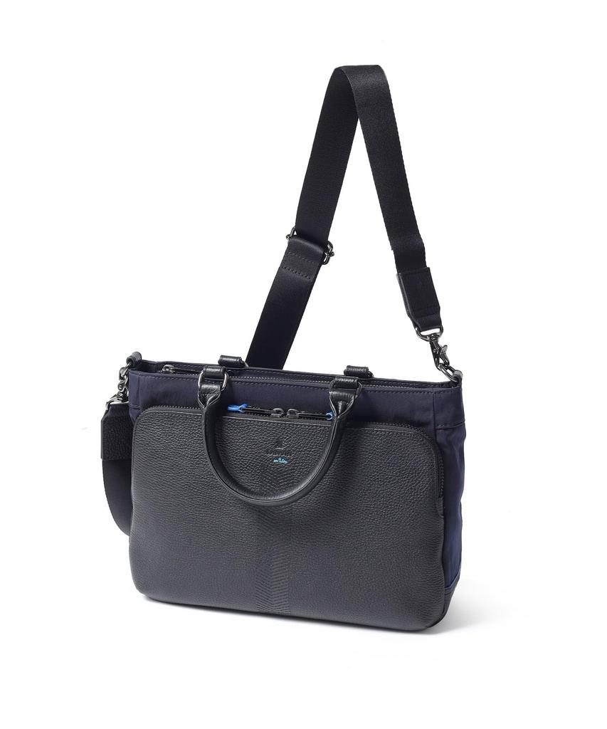 Lanvin en Bleu Lance 2-Way Driving Tote Bag No. 513511 Con
