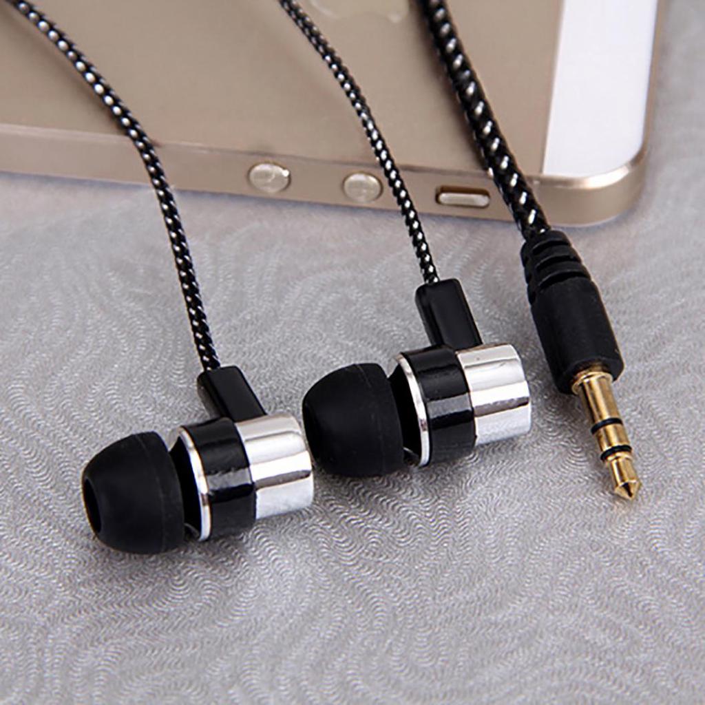 Bass Stereo In-Ear Earphone Wired Headphone Earbud Metal Headset for Phone PC