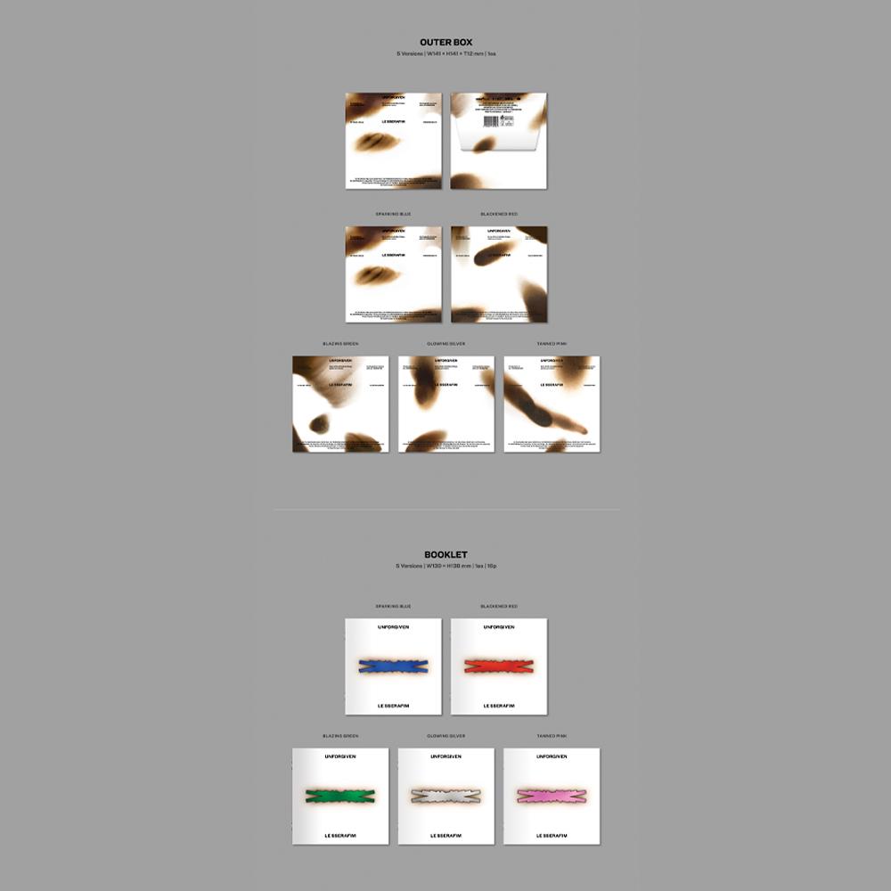 LE SSERAFIM UNFORGIVEN [КОМПАКТНАЯ версия] вкл.. КПОП МЕРЧ Фотокарточка