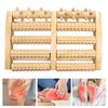 Wooden Foot Massage Roller for Plantar Fasciitis Relief Enhance Circulation Foot Roller Massager Dual Function Massage Device Gift for Men Women