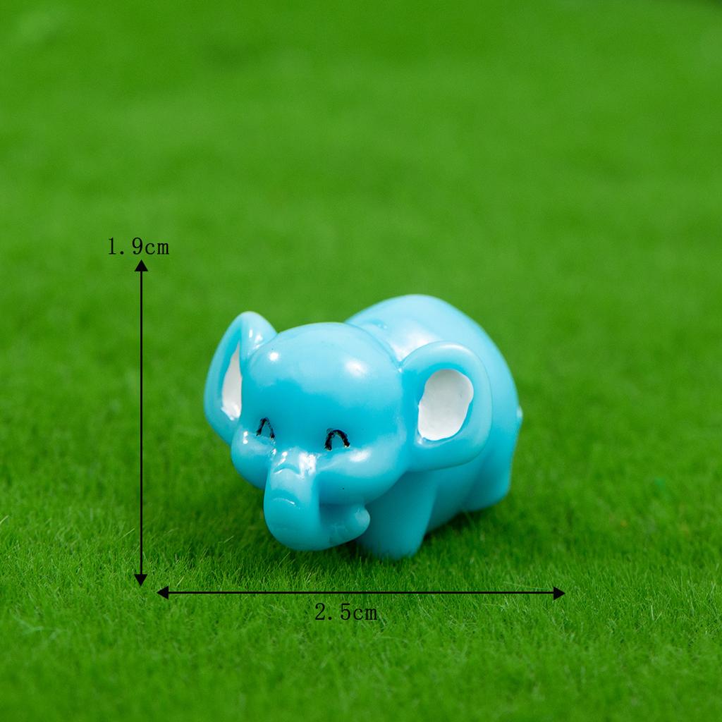 Микро-ландшафтные украшения, мультяшный милый слон, слон, поделки из смолы, садоводство, настольные украшения для автомобиля, украшения