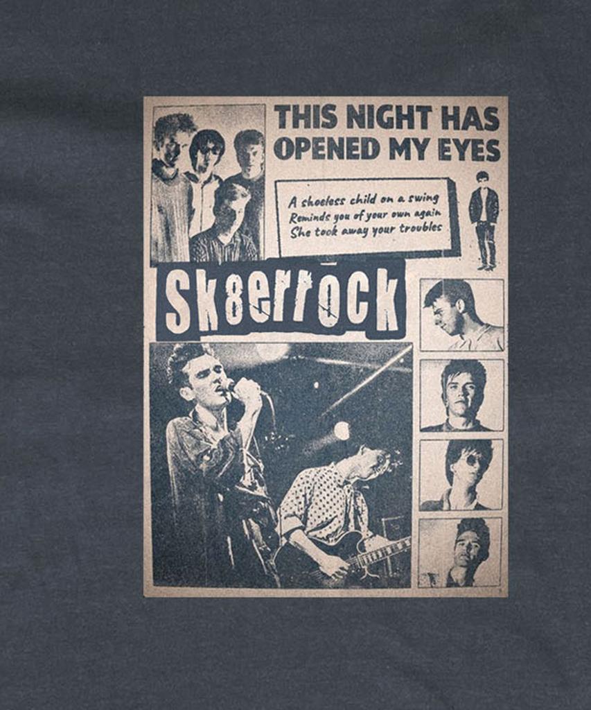 SK8ER ROCK Band Poster T-Shirt ((Dark Gray))