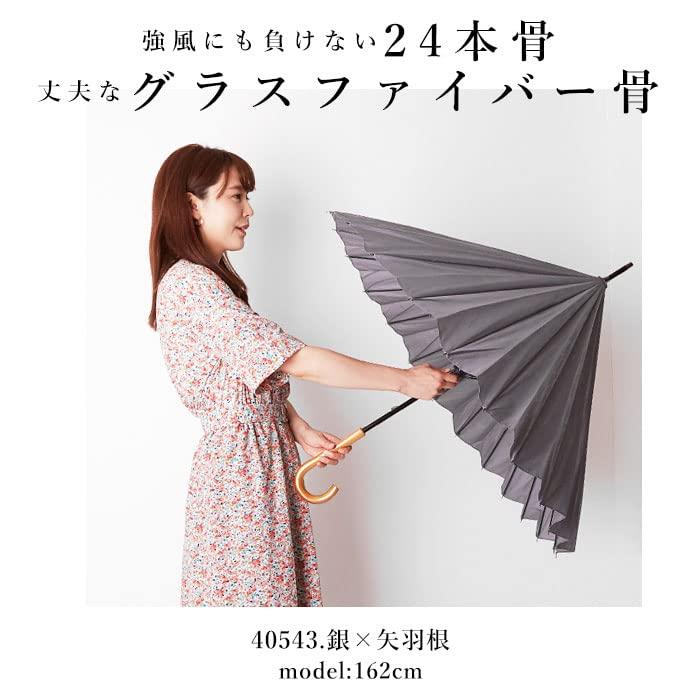 Mabu Parasol Umbrella for Women Men Unisex 60cm 24 Ribs Red Long Umbrella Umbrella UV Protection Light Blocking Umbrella for Sun and Rain Stylish Cute