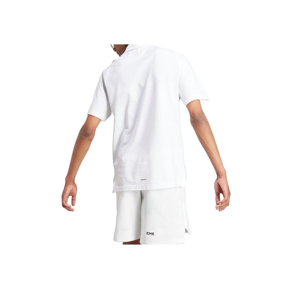 adidas ЗНЕ. Футболка-поло с коротким рукавом и логотипом Series, мужские топы, белые IJ6136