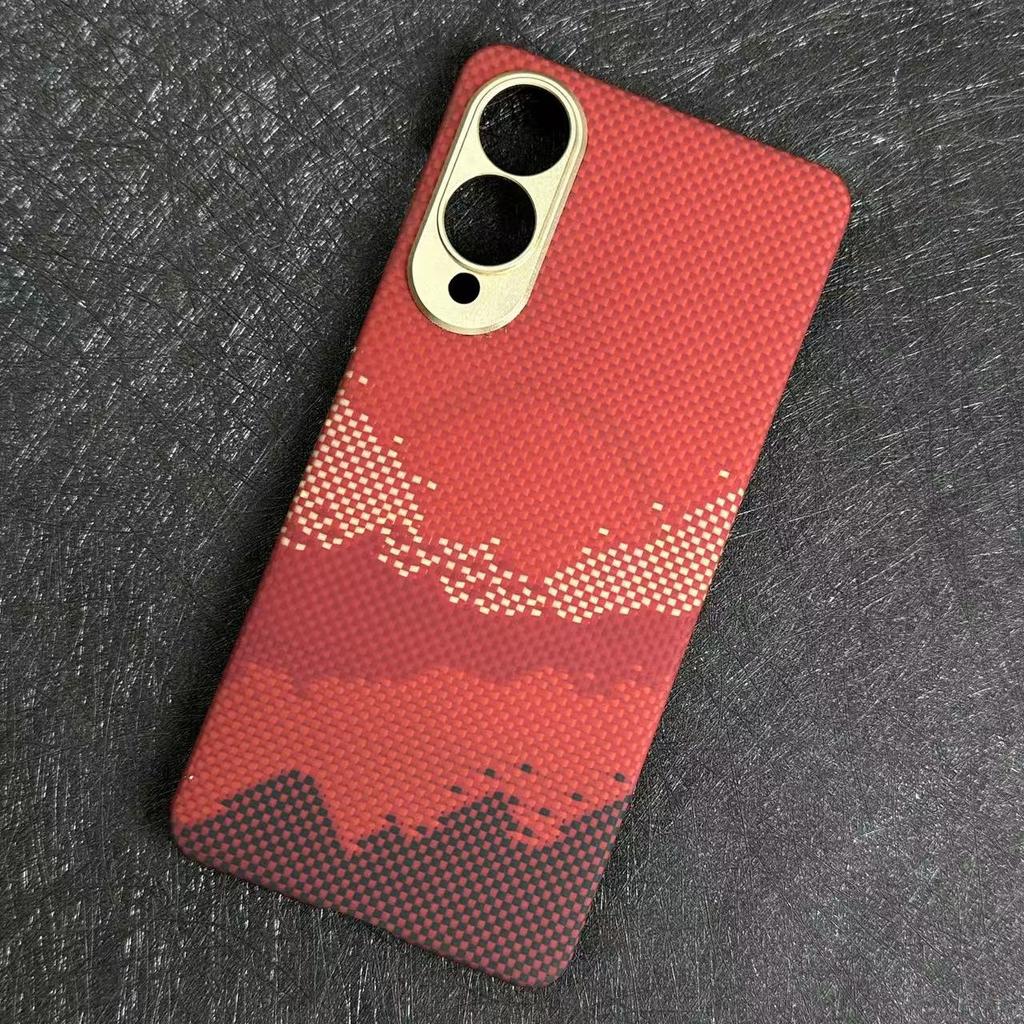 Новый Sunset Подходящий для Samsung S25Edge Кевларовый Чехол для Мобильного Телефона Тонкий Бизнес S25Edge Защитный Чехол Магнитная Адсорбция