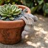 Flower Pot Figurine Elephant Ornament Unique Table Shape Decorative Carved Decoration for Home