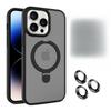 Подходит для IPhone15, Магнитный чехол для телефона, Ремешок против падения, Пленка для объектива, 14Promax, Apple 13, Матовая поверхность, Подставка