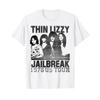 Официальная футболка Thin Lizzy Jailbreak US Tour, Графическая рок-футболка для мужчин и женщин