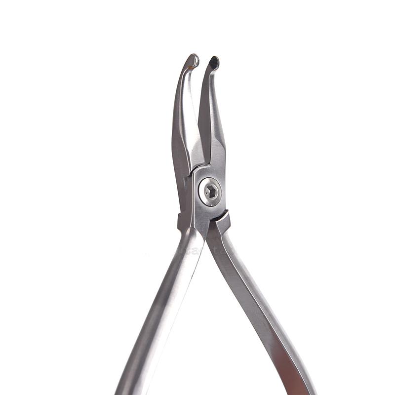 Стоматологические изогнутые плоскогубцы с изогнутой головкой, стоматологические плоскогубцы из нержавеющей стали, щипцы, ортодонтические инструменты