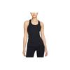 Nike Yoga Dri-FIT Luxe Ribbed Breathable Solid Color Wide Lace Tank Top Women Tops Black DM7005-010