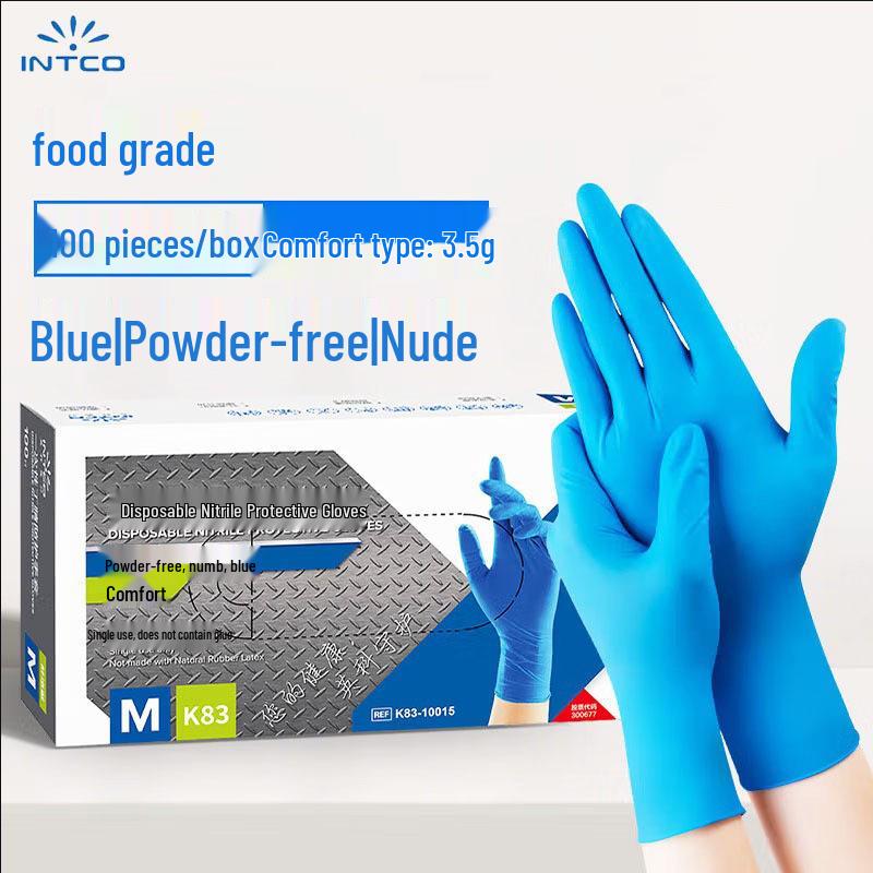 Inco Durable Food-Grade Nitrile Gloves for Kitchen and Cleaning