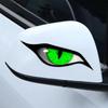 Наклейка на зеркало заднего вида Raptor Eye - Водонепроницаемая, Солнцезащитная, Маскирующая царапины, Ужасная декорация