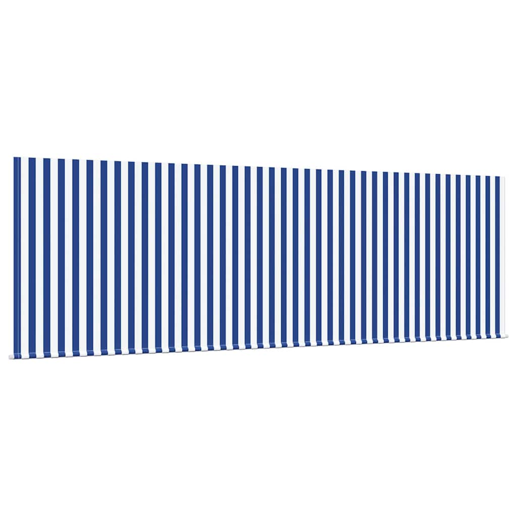 Retractable Awning Blue and White 400 x 200 cm
