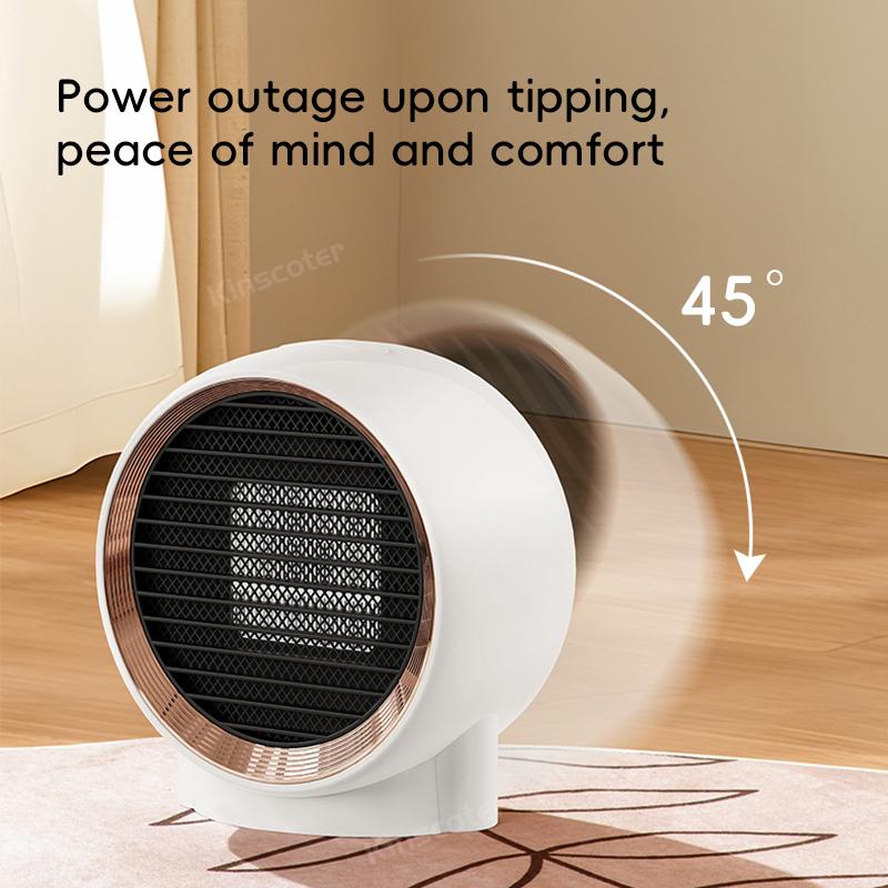 Дизайнерский теплый вентилятор, портативный 220 В переменного тока, обогреватель, керамический PTC, безопасный бесшумный обогреватель для осенне-зимнего домашнего рабочего стола, спальни