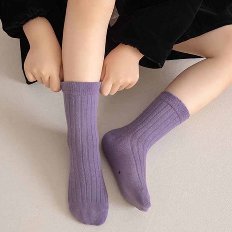 Детские носки Однотонные детские носки средней длины
