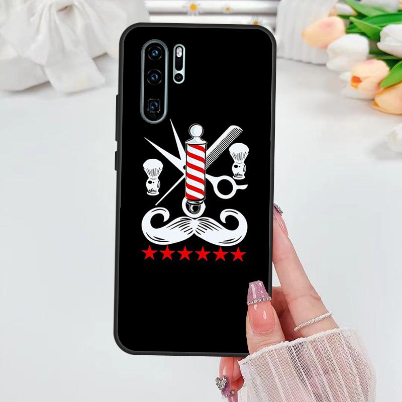 Barber Scissors Hairstylist Salon Case For Huawei Nova 11i 8i 7i 3i Y70 Y90 Y60 Y61 5T 9 10 SE P Smart Z P30 P40 Lite P60 Pro