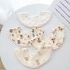 Cartoon Print Saliva Towel Cotton Drool Towel 2023 Baby Bibs  Baby