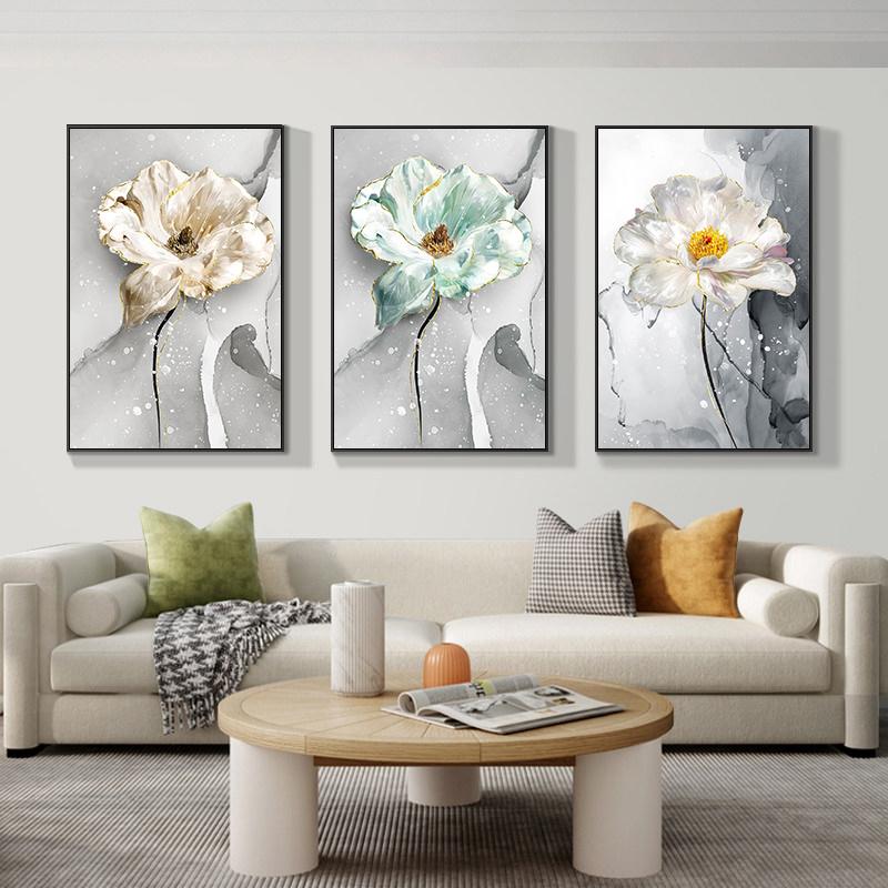 Скандинавские цветы, скандинавские постеры, декоративная живопись, абстрактные принты на холсте Cuadros, настенные художественные картины для гостиной, без рамки