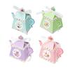 12 24Pcs Retro Teapot Paper Candy Boxes With Ribbon Wedding Birthday Party Favor Gift Packaging Decor