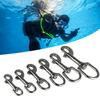1PC 65-120MM 304/316 Stainless Steel Diving Single-Head Hook 360° Rotation Quick Release Spring Buckle BCD Scuba Equipment Accessories #470465