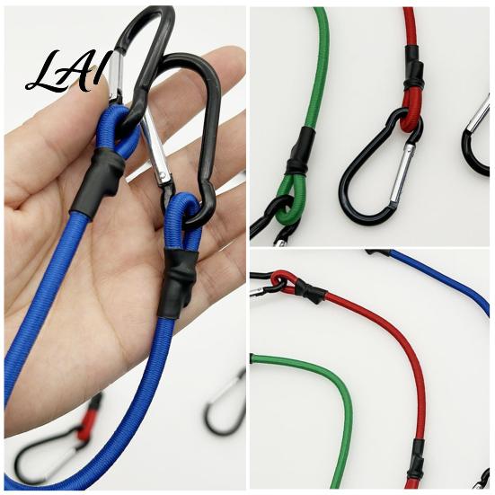 Tarp Securing Cords for Moving Bungee Cord with Metal Hooks Elastic Rope Durable Secure Sturdy Motorcycle Strap Flexible Fastening Strap Camping