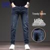Мужские джинсы прямого кроя, стрейч, в стиле business casual