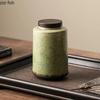 Retro Creative Ceramic Tea Caddies Sealing Jar Tea Storage Jar Tea Table Storage Decoration Household Ceramic Storage Container