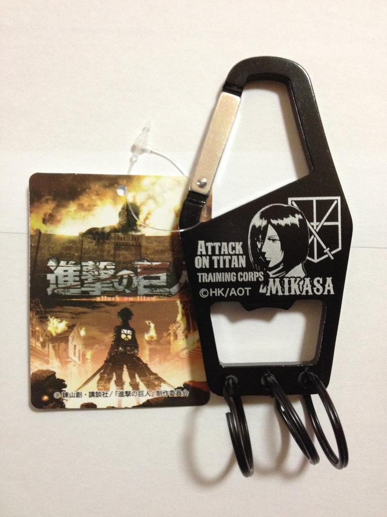 Attack On Titan Bottle Opener Carabiner Mikasa RM-3325