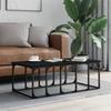  Coffee Table, Black, 100x50x35.5 Cm, Wood-based Material