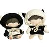 YUYAKESHI Cotton Doll Clothes, Doll Clothes, Change of Clothes, for 20cm Plush Toys, Loose Hooded Parka, Doll, Cow, Cute, Jacket, with Horns, Plush