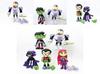 Teen Go Titans To The Movies Robin Cyborg Beast Boy Raven Action Figure 7pcs Toy