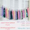 Wedding Party Decoration Color Paper Tassel Garland Bride To Be Birthday Decor Baby Shower Girl Slingers Mermaid Party Supplies