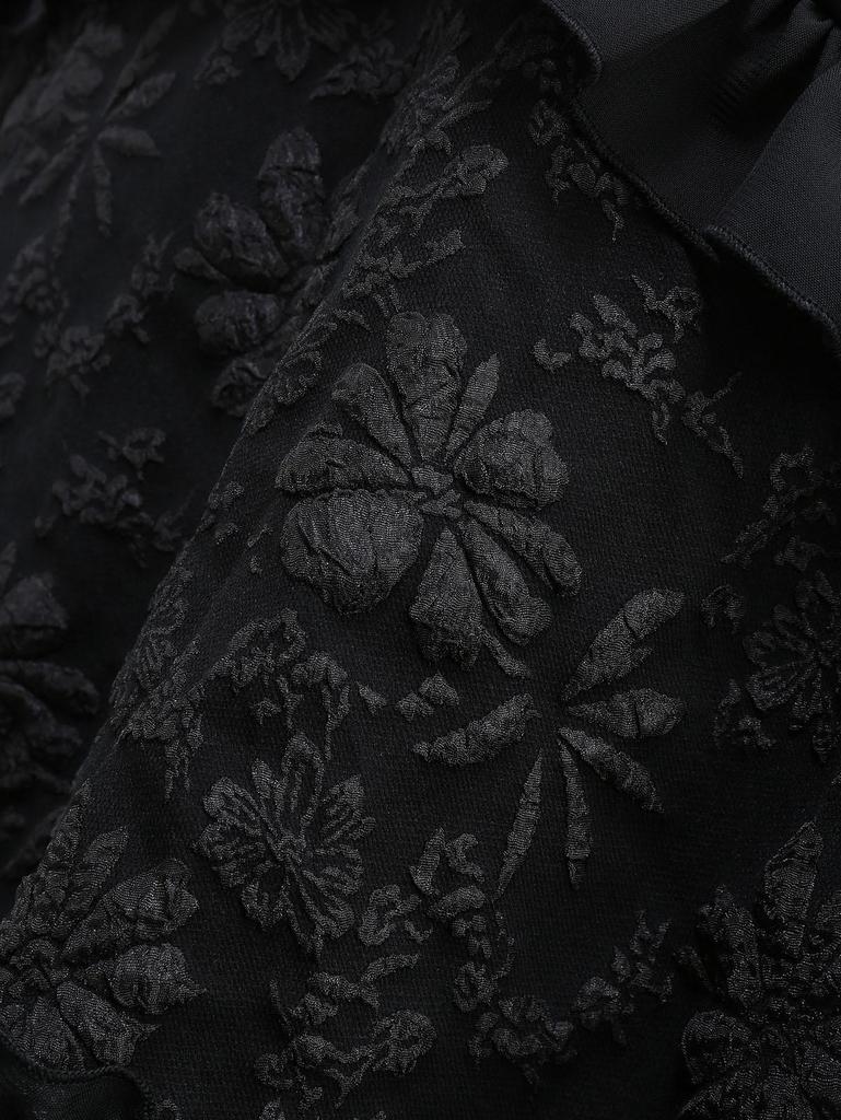 Платье-майка трапециевидной формы Rosegal Gothic Daisy Flower с бантом, шнуровкой, оборками, присборенной шифоновой отделкой