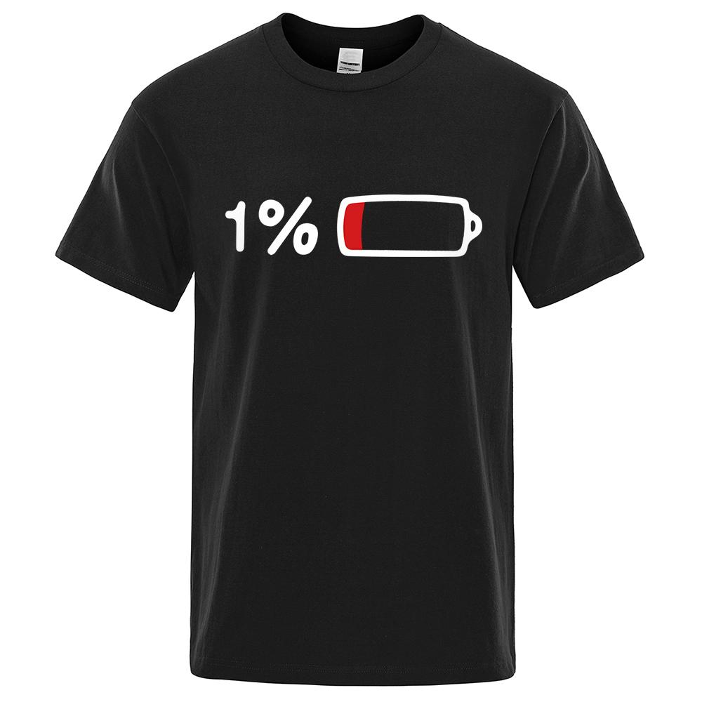 Remaining 1 of Electricity Funprinted Mens Tshirt Stylish and Loosefitting Breathable for Streetwear Shortsleeved Shirt