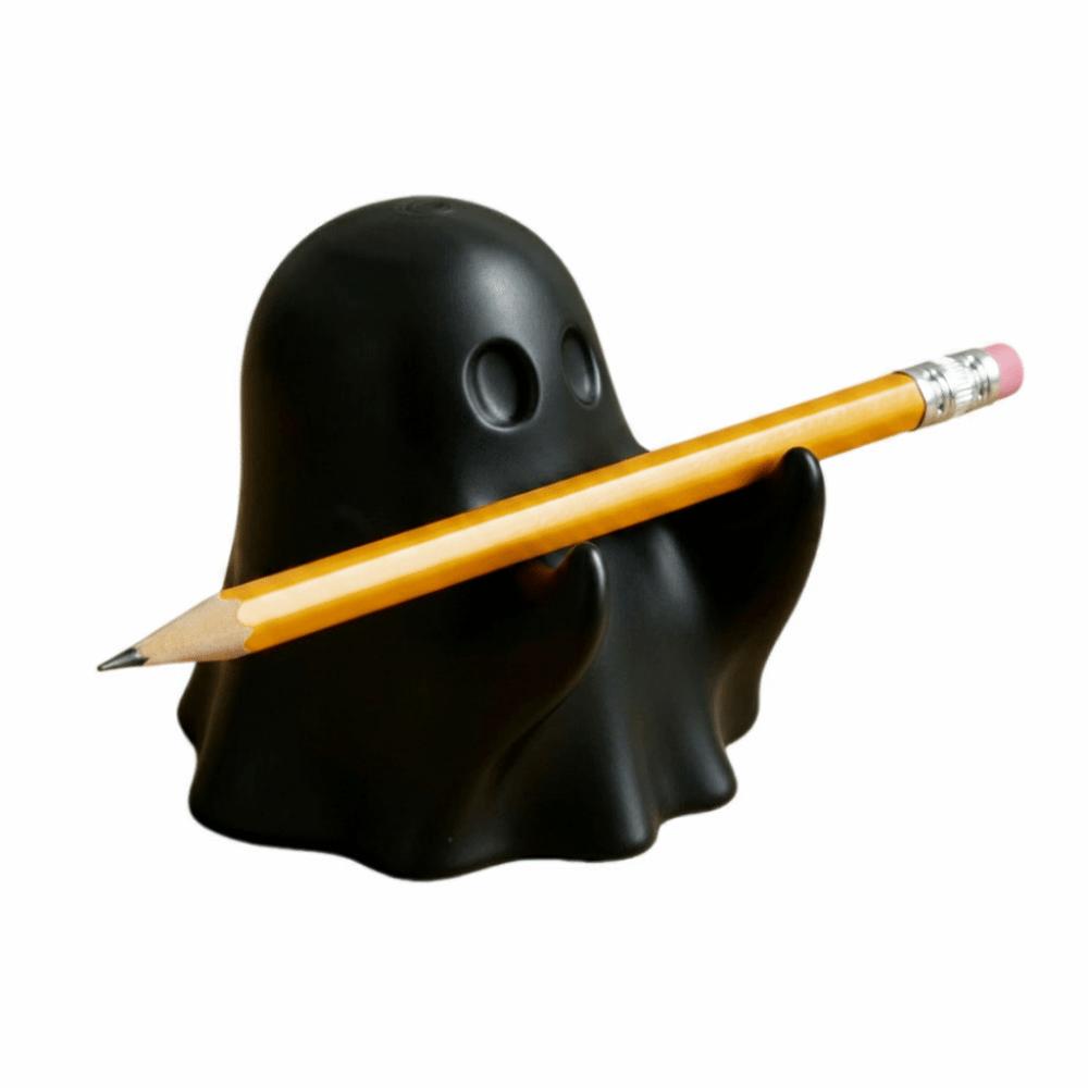 3D Printed Ghost Pen Holder Cute Mini Ghost Statue Unique Halloween Pen Rack Birthday Gift