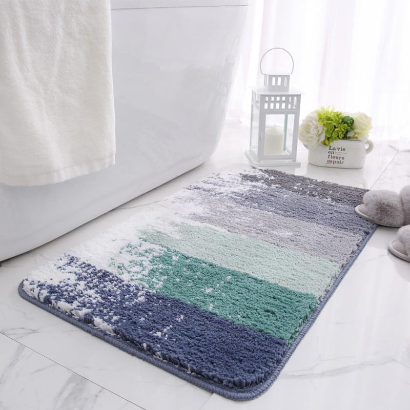 Absorbent Bathroom Mat Non-Slip Door Entryway Shower Toilet Modern Minimalist Floor Rug 40x60cm To 60x9