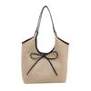 Autumn shoulder straw woven bag women's woven bag large capacity beach bag light portable shoulder armpit bag tote bag