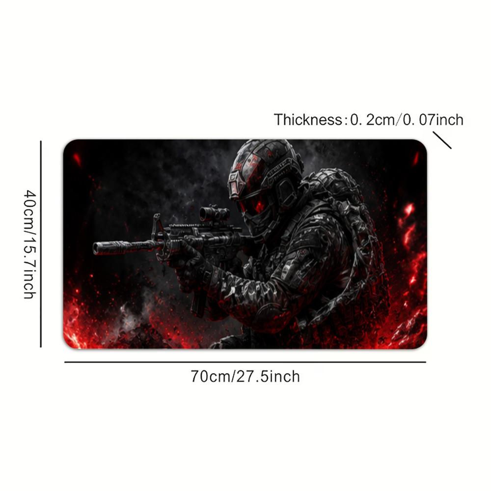 Soldier Mouse Pads Pc Accessories Desk Mat Desk Interior Setup Mousepad Gamer Playmat Gaming Room Decoration Rug Big Mousepepad
