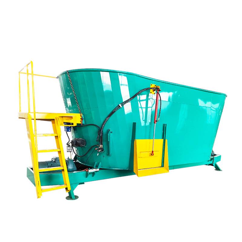 Vertical Twin-Shaft TMR Mixer for Fattening Cattle: Automatic Weighing and Feed Preparation Machine