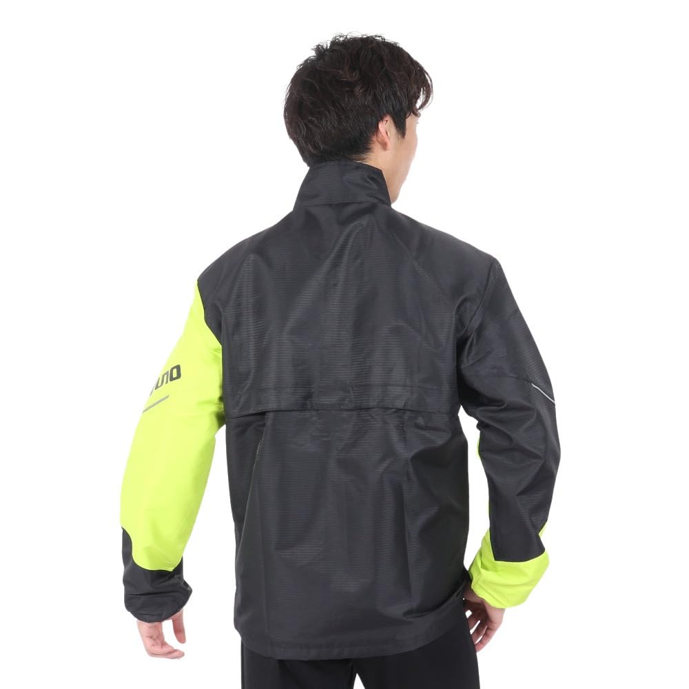 Куртка Tennis Wear Active Warmer с водоотталкивающим эффектом и сохранением тепла 62MEA502 Black x Lime Green S [Mizuno]